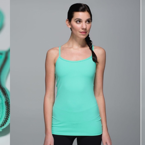Lululemon Power Y tank in Menthol (mint green, size 4) - Picture 2 of 9
